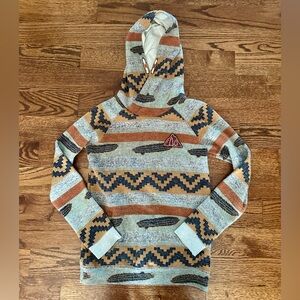 (SOLD) Boys Scotch & Soda Patterned Hoodie Sweater with pockets!